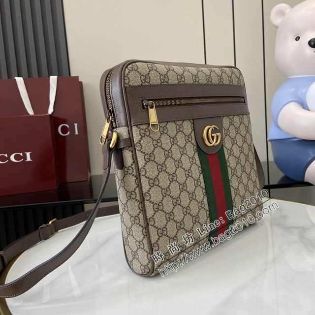Gucci專櫃古馳最經典款男士單肩斜挎包 jh2808型號:  547934